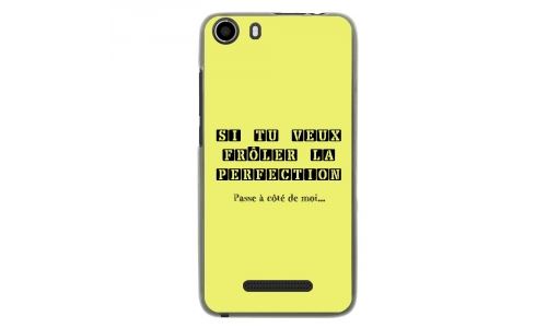 Coque souple pour Wiko Lenny 2 avec impression Motifs frôler la perfection jaune