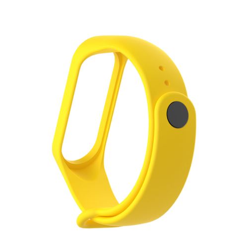 Bracelet en silicone pour Xiaomi Mi Band 3/4 - Jaune