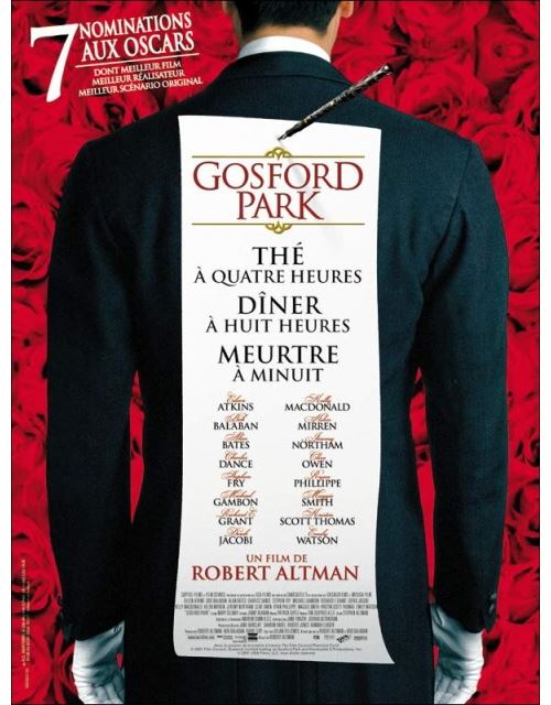 Gosford Park AFFICHE CINEMA ORIGINALE