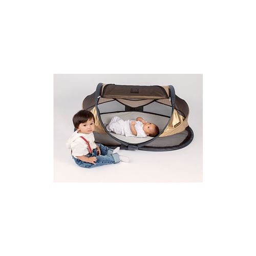 DERYAN Lit d'enfant de voyage avec moustiquaire Luxe 2019 Doré