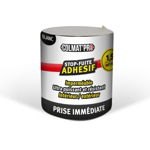 Adhésif anti-fuite COLMAT'PRO 1,50m - Blanc