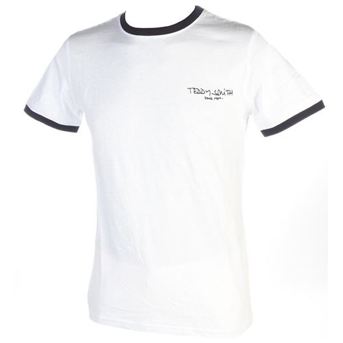 Tee shirt manches courtes Teddy smith The tee mc blanc Blanc Taille : L rèf : 65768