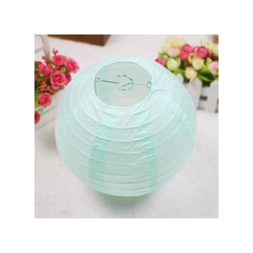 Lanternes de papier rondes abat-jour de mariage mariage décor de fête d'anniversaire8inch Bleu Clair