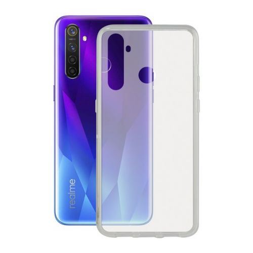 Housse pour Mobile avec Bord en TPU Realme 5 Pro Flex Transparent
