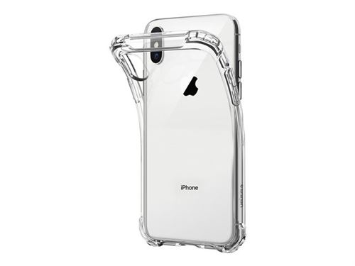 Spigen Rugged Crystal - Achterzijde behuizing voor mobiele telefoon - thermoplastic polyurethaan (TPU) - kristalhelder - voor Apple iPhone X