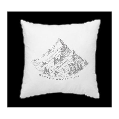 TODAY Coussin Chalet en coton - 40 x 40 cm - Winter Adventure