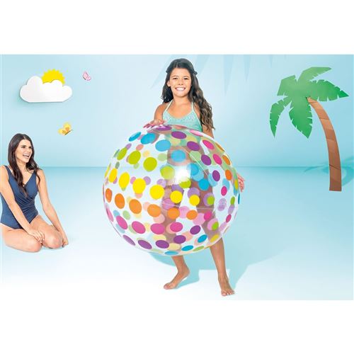 Ballon de plage géant 107 cm Intex Jumbo - Jeu d'eau et de plage - Achat &  prix