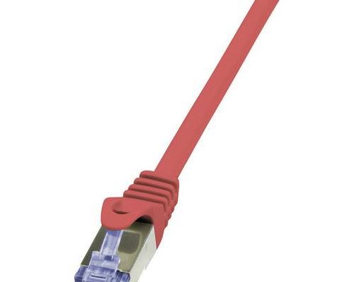 LogiLink PrimeLine - cordon de raccordement - 0.25 m - rouge