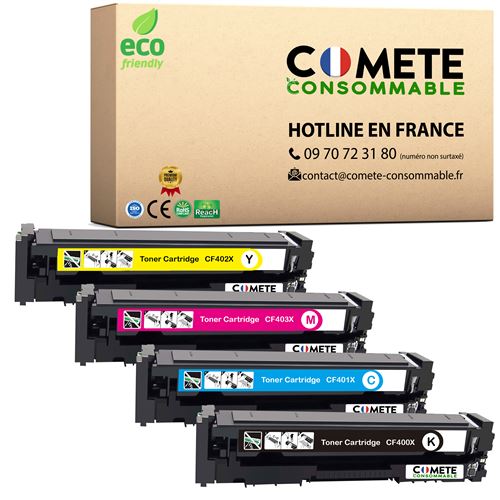 Pack de 4 TONERS 201X PREMIUM CF400/401/402/403X