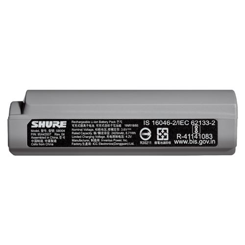 Shure SB904 Litium-Ion Genopladeligt Batteri