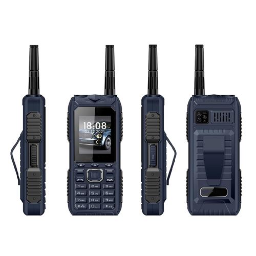Téléphone Incassable Étanche Antichoc Anti-Poussière Batterie 2400mAh Quad SIM Bleu YONIS