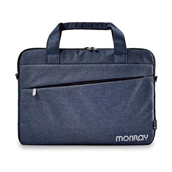 NGS MONRAY CHARTER: Sacoche pour ordinateurs portables jusqu'à 15,6 avec compartiment principal rembourré. 2 poches extérieures. Couleur bleu marine. - 1