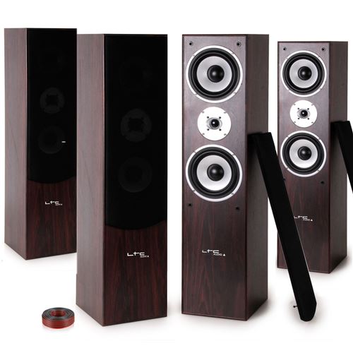 4 Enceintes Hifi/Home-Cin&eacute;ma Bass Reflex 4x500W L766-WA Ltc Audio