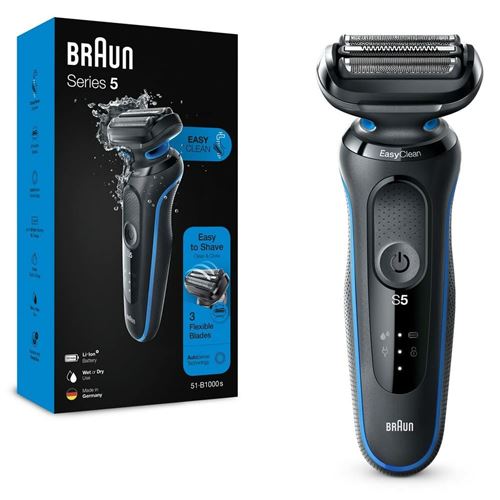 Braun 51-B1000s Foil shaver Black, Blue
