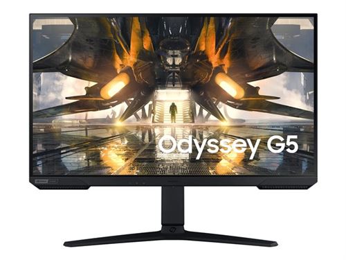 Samsung Odyssey G5 S27AG520PP - Écran LED - jeux - 27" - 2560 x 1440 WQHD @ 165 Hz - IPS - 400 cd/m² - 1000:1 - DisplayHDR 400 - 1 ms - HDMI, DisplayPort - noir