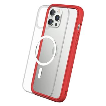 RhinoShield Coque modulaire Mod NX Compatible avec MagSafe pour [iPhone 12  Pro Max] Force magnétique supérieure, Personnalisable. Absorbe Les impacts  des Chutes de  mètres - Rouge - Coque et étui téléphone