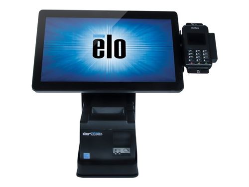 Elo mPOS Printer Stand - Support d'imprimante / de moniteur - 10 ,15 - noir - pour Elo 1002L, 1502L; I-Series ESY15i2, ESY15i5