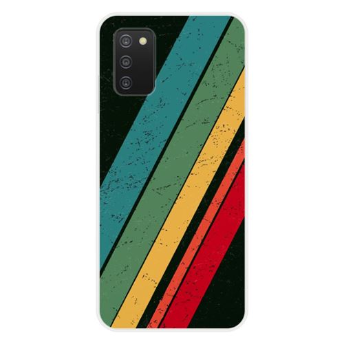 Coque en silicone imprimée compatible Samsung Galaxy A03S Grunge