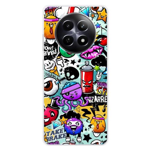 Coque en silicone imprimée compatible Realme 12 5G Graffiti 2