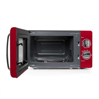 Four à Micro-ondes Orbegozo MI2020 20L - 700W, 6 Niveaux, Minuterie 30min - Design Vintage Rouge