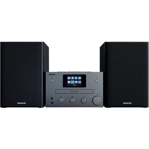 Non Communiqué Gris Micro-Chaîne Hi-Fi - Sencor - Smc 5700Wdb - 100 W - Noir