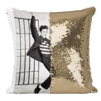 Coussin Lumineux Personnalisé Elvis Presley - Idée Cadeau Déco Chambre Stitch
