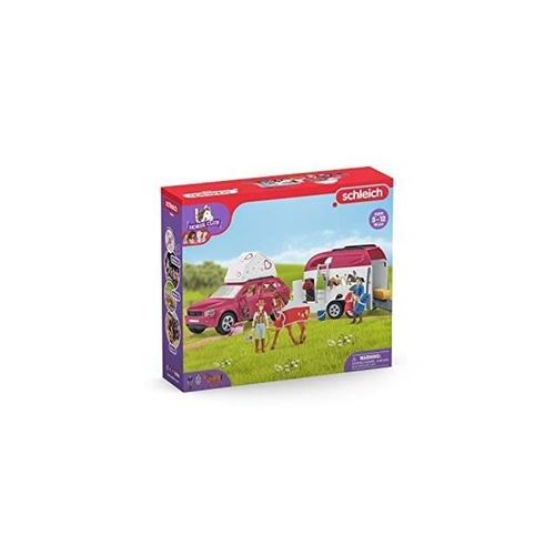 Schleich - Grand Voyage Équestre En Voiture Et Remorque - 42535 - Gamme Horse Club