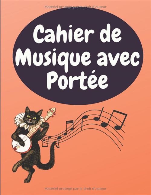 Cahier De Musique Narratik - Grand Format 21,59 X 27,94 Cm, 99 Pages, 6 Portées Et Pages Lignées