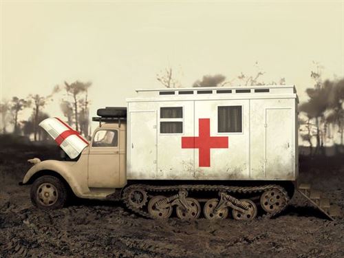 Non Communiqué V3000s/Ss M Maultier With Shelter,Wwii German Truck- 1:35E - Icm