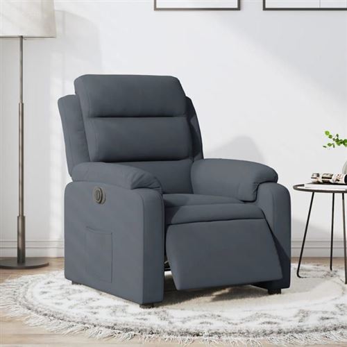 Vidaxl Gris Fauteuil Inclinable Électrique - Foncé - Image 3