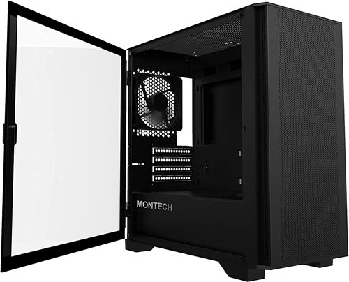 Montech Noir Boitier Mini Tour Micro Atx Air 100 Lite Avec Panneau Vitré (Noir) - Neuf - Image 2