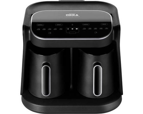 Okka Grandio Duo Cafeti&egrave;re moka noir-chrome Nombre de tasse=10 &eacute;cran