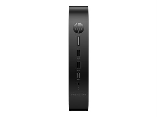 HP Pro T550 - Client Léger - Usff - 1 X Celeron J6412 / 2 Ghz - Ram 8 Go - Flash 64 Go - Emmc - UHD Graphics - Gige, Bluetooth 5.2 - Lan Sans Fil: 802.11A/B/G/N/Ac/Ax, Bluetooth 5.2 - Win 10 Iot Enterprise 2021 Ltsc - Moniteur : Aucun - Clavier : França