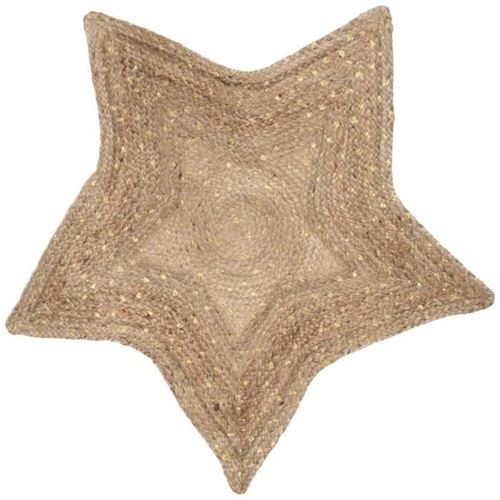 atmosphera for kids tapis jute etoile pois dorés