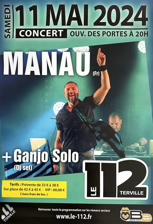 Affiche - Manau - Concert 2024 - 60x85cm État correct - N/A reconditionné disponible sur Fnac