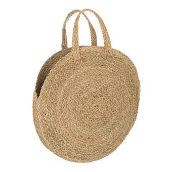 Sac de Plage Rond "Milo" 58cm Naturel - 1