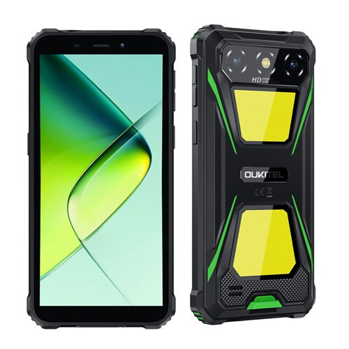 Smartphone Oukitel G5 6 , 16Go 64Go, 6300mAh,13MP+5MP ,Dual SIM 4G, Téléphone Portable -200g-Vert