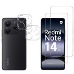 Coque HQSELECTION Noir Mat + 2 Verres Trempés Pour Xiaomi Redmi Note 14 Pro Plus 5G