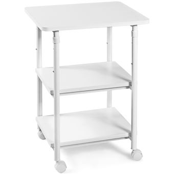 GIANTEX Support d'Imprimante à Roulettes avec 2 Étagères,Meuble pour