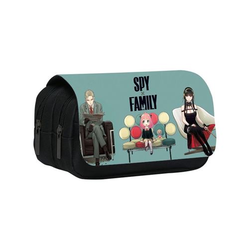 Trousse à crayon Spy x Family pour Garçon et Filles (PC5804) 20x10x7.5 cm Vert