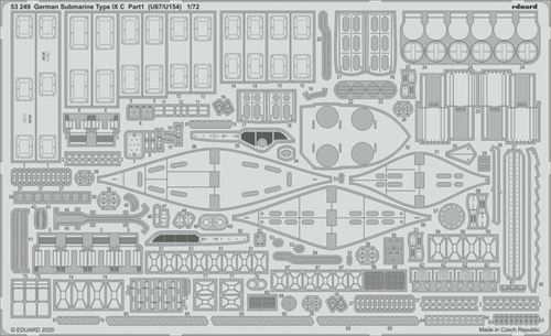 German Submarine Type Ix C Part 1 (u67/u154) For Revell - 1:350e - Eduard Accessories