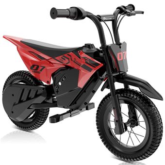 Véhicule Electrique Enfants EVERCROSS TECH - Moteur puissant Batterie Durable Autonomie longue 2 Mode Vitesse - Cadeau pour enfants 3-12 Ans idéal Noir Rouge - 1