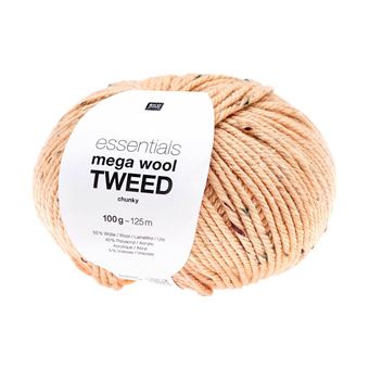 Pelote de laine à tricoter Essentials Mega Wool Tweed chunky - 100GR - Rico Design(...) - 03 Orange - 1