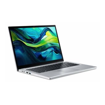Acer Aspire Go Spin 14 AGSP14-31PT - Conception inclinable - Intel N-series - N355 / jusqu'à 3.9 GHz - Win 11 Home - Intel Graphics - 8 Go RAM - 512 Go SSD NVMe - 14" IPS écran tactile 1920 x 1200 - Wi-Fi 6 - Argent pur - clavier : Suisse Allemand