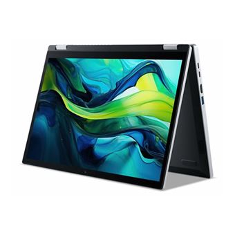 Acer Aspire Go Spin 14 AGSP14-31PT - Conception inclinable - Intel N-series - N355 / jusqu'à 3.9 GHz - Win 11 Home - Intel Graphics - 8 Go RAM - 512 Go SSD NVMe - 14" IPS écran tactile 1920 x 1200 - Wi-Fi 6 - Argent pur - clavier : Suisse Allemand