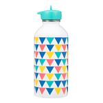 Gourde Inox Enfant - Triangles Multicolores - Draeger Paris