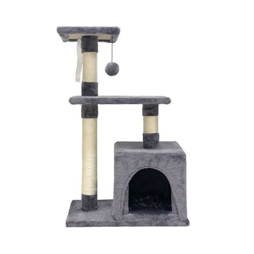 Meilleurs prix pour POPPY Arbre a chat - 50x30x80cm - Gris