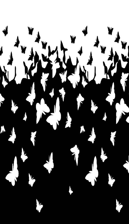 HOMEMANIA Tapis Imprimé Butterflies 1 - 120 x 180 cm