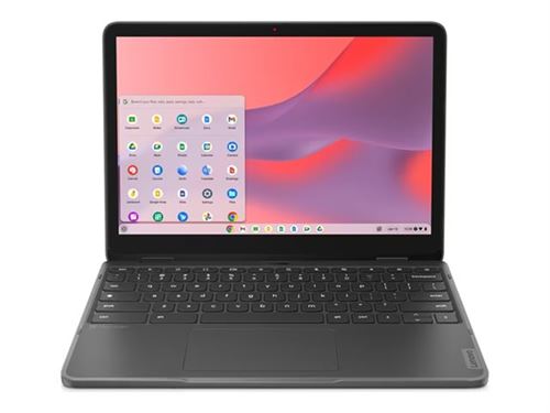 Lenovo 500e Yoga Chromebook Gen 4 82W4 - Conception inclinable - Intel N-series N100 / 800 MHz - Chrome OS - UHD Graphics - 8 Go RAM - 64 Go eMMC - 12.2" IPS écran tactile 1920 x 1200 - 802.11a/b/g/n/ac/ax (Wi-Fi 6E) - gris graphite - clavier : Français