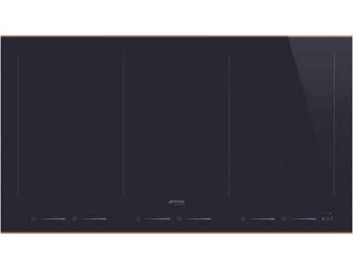 SMEG Plaque induction SIM6964R, 90 cm, 6 foyers, 3 flexibles, 11100w